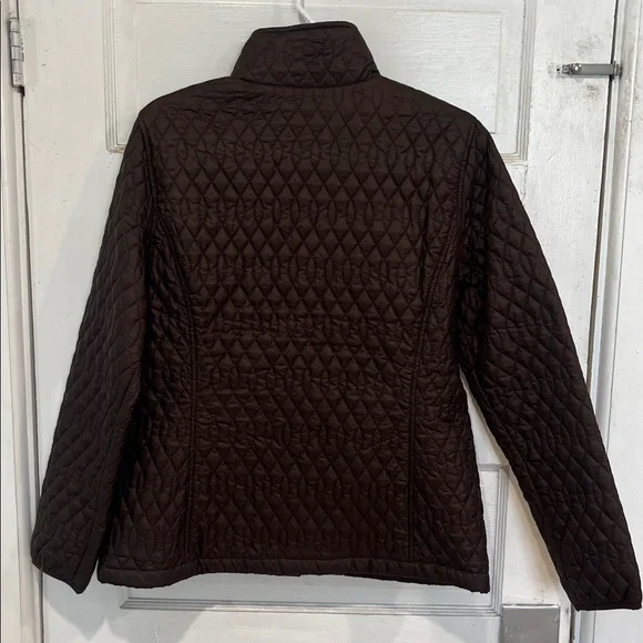 Lands' End Quilted Brown Jacket - Picture 8 of 9